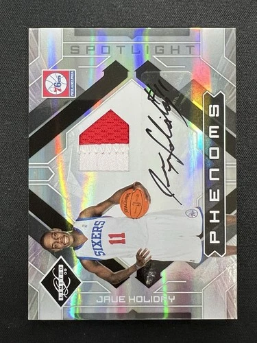 2009-10 Panini Limited Phenoms Jrue Holiday Jersey Rookie Autograph /25