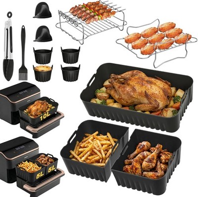 Hot Air Fryer Zubehör Cosori Dual Blaze 13-teiliges Set mit 5L