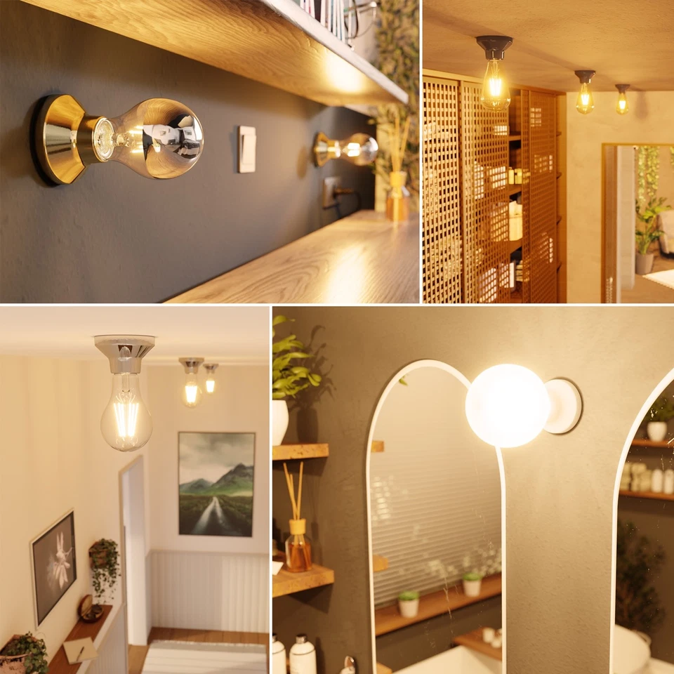 Deckenleuchte / Lampenfassung ELEKTRA, Porzellan, 1x E27 max. 300W - Bild 2 von 4