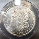 1878 S 1ST YEAR OF ISSUE MORGAN SILVER DOLLAR ANACS CERTIFIED MS63 #13918