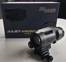 Sig Sauer #SOJ5M001 JULIET5-MICRO 5x Magnifier, 5x24mm, Push-Button FTS Mount