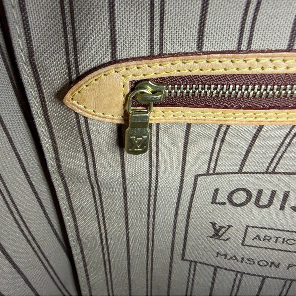 Authentic Louis Vuitton Neverfull MM Monogram Tote 2017 SD0157 thumbnail 10
