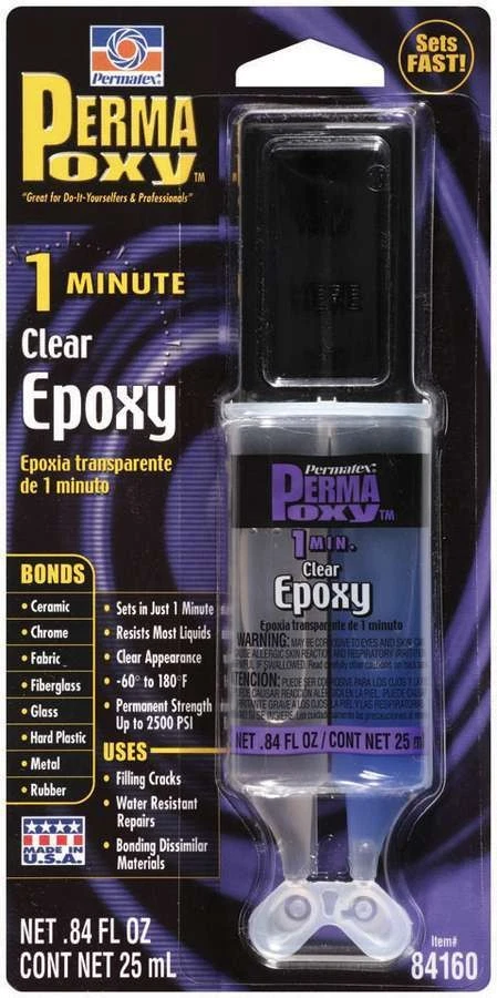 Permatex 84160, One Permapoxy 1 Minute Epoxy 25Ml. High Performance & Racing Par - Image 2 of 4