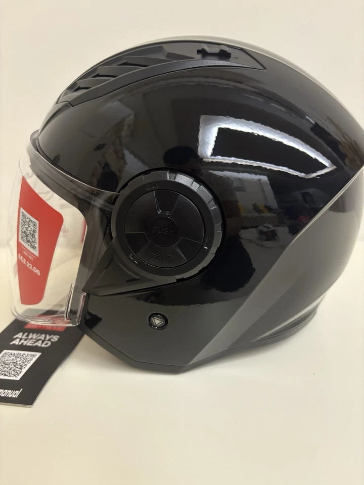 Casco Jet Ls2 OF616 Airflow 2 Solid Nero ( TAGLIA S L XL XXL) Gloss Black - Image 3 of 4