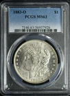 1883-O Morgan Dollar PCGS MS 63