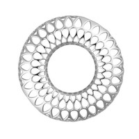 Cavill 925 Sterling Silber AnhäNger Rund Tropfen Damen Schmuck Rhodiniert
