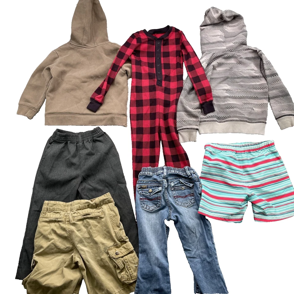 Carhartt Under Armour North Face Mix Lot of 7 Youth Boys 5-7 Hoodie Jean Cargo - Image 2 of 4