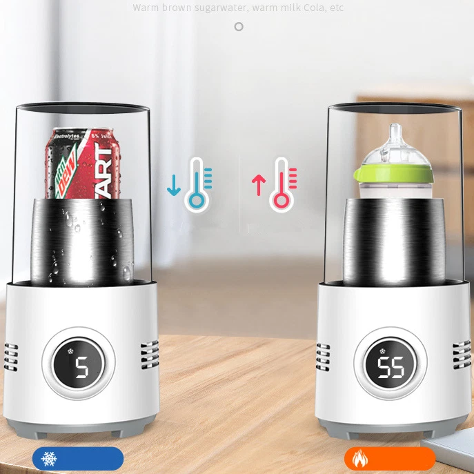 Mini Car Fridge Warmer Dual Zone USB Cooling/Heating for Drinks & Face Masks - Image 3 of 4