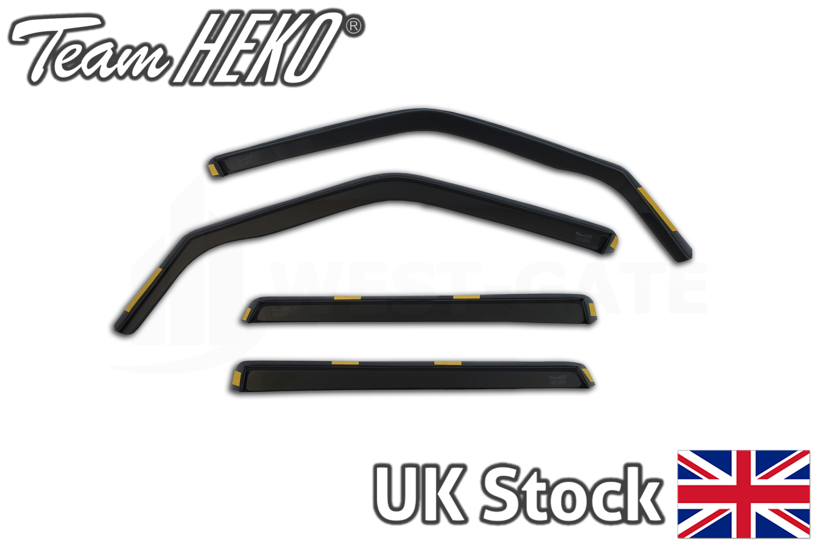 HEKO wind deflectors FULL 4piece set RANGE ROVER SPORT mk2 5doors