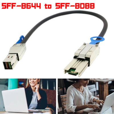 Externes Mini-Sas HD Sff-8644 zu Mini-Sas Sff-8088 Datenkabel 1 M(3.3 Ft) Neu