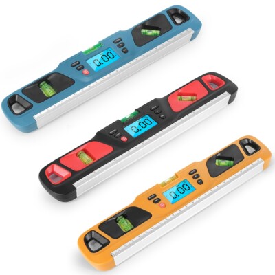Water Bubble Magnetic Absorption 0°/45°/90° Digital Level Meter Auto Calibrat