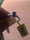 Tanzanite Ring In Platinum Over Sterling Silver, Size 6, 0.60ctw — photo 1