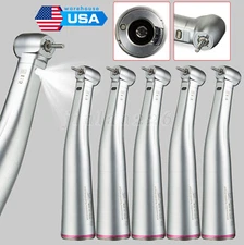 Dental Electric LED 1:5 Increasing Fiber Optic Contra Angle Low Speed Handpiece
