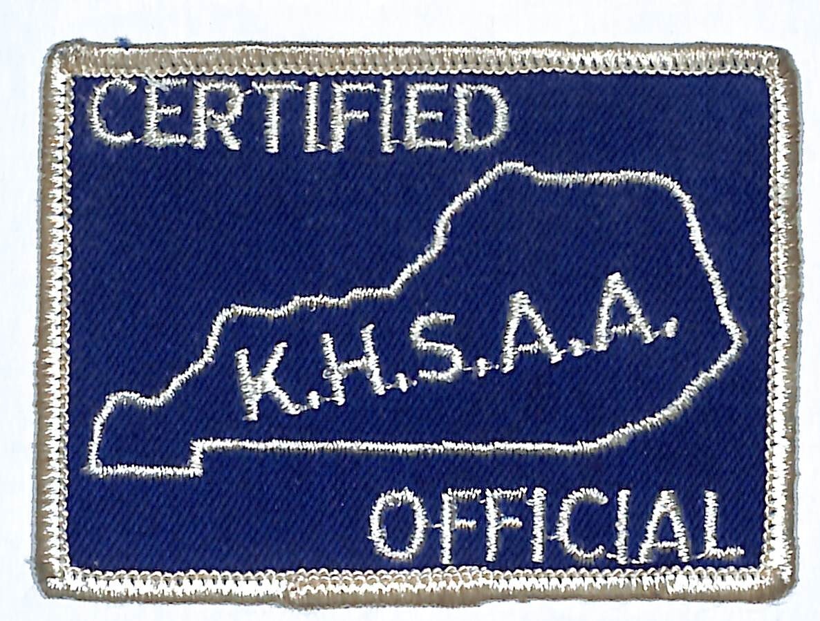 KHSAA Official Kentucky High School Embr. Patch c1970's? 2.5" x 3.5" VGC (#3)