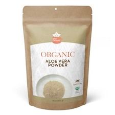 Organic Aloe Vera Powder 16 oz for Hair and Skin Care, Pure Aloe Powder