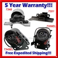 K002 Fits 04-06 Nissan Maxima 3.5L AUTO Motor & Transmission Mount w/Sensor 4pc