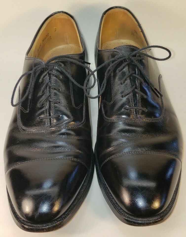 SAOLA Johnston & Murphy Aristocraft Cap Toe Oxford Uomo Taglia 9.5B 2A Mod. 34472 USA