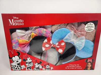 Disney Minnie Mouse 5 Piece Ear Kit Headbands