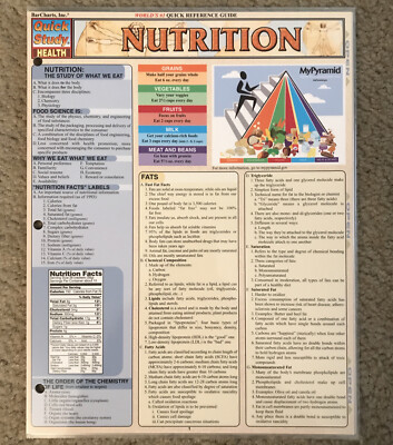 Quickstudy: Health Ser.: Nutrition by Staff BarCharts Inc. (2005, Book, Other)