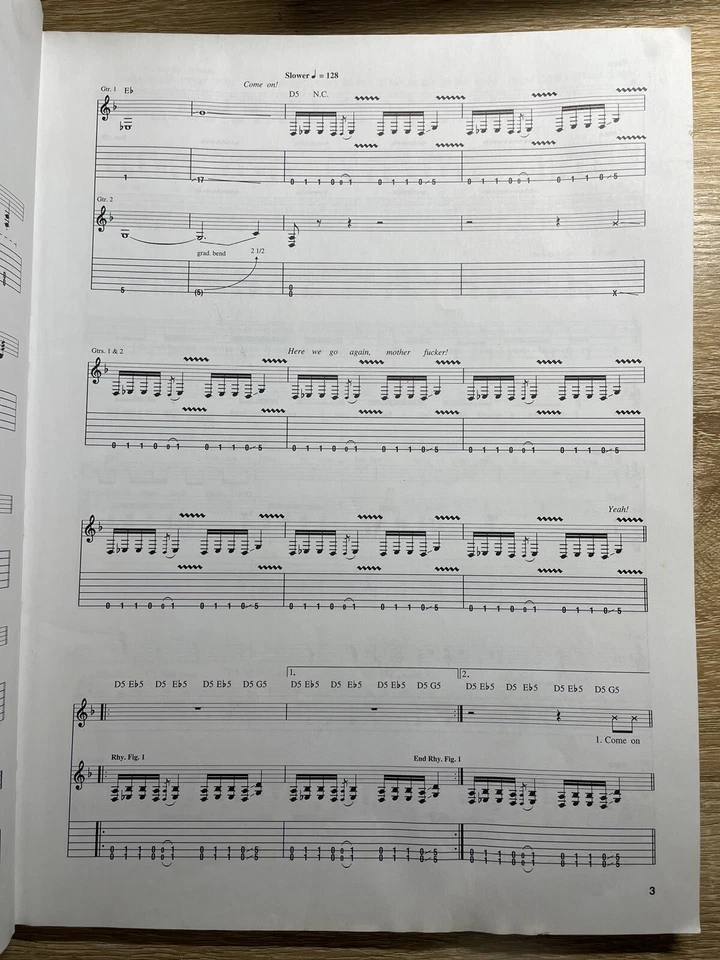 Slipknot, Iowa, Guitar Tab, Songbook - Image 3 of 4