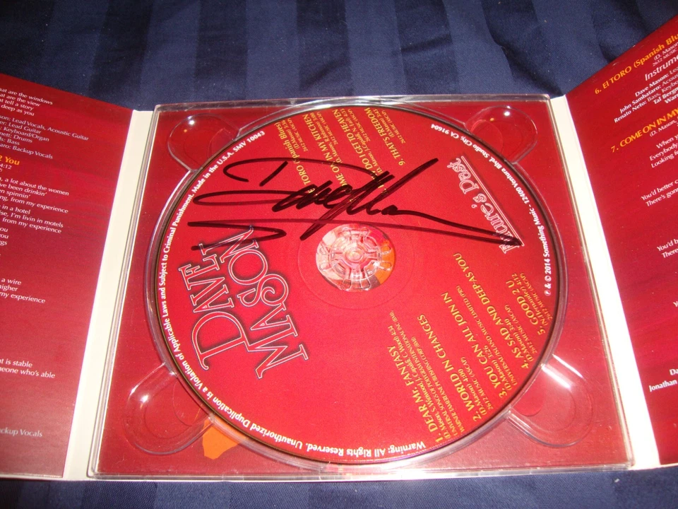 Dave Mason Future's Past signed CD Foto 4 de 4