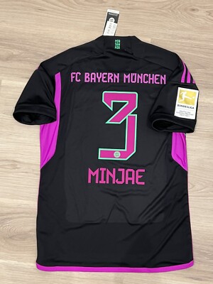Adidas 2023-24 Bayern Munich Away Min Jae Kim No. 3 *BNWT* Size M