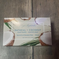 Shugar Soap Works Oatmeal Coconut Plant Based Vegan Scented Soap 6.25oz, NIB