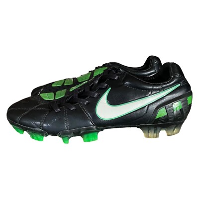 Nike Total90 Laser III FG 385423-013 Black Green Football Boots