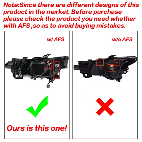 Passenger Side LED Headlight Headlamp Assembly w/AFS For Mazda CX-9 2016-2023 - Foto 3 di 14