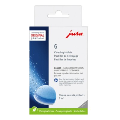 Jura 3-Phase Cleaning Tablets 24224 - Pack of 6