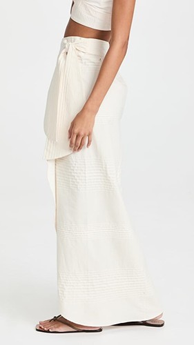 JOHANNA ORTIZ ‘The Traveller’ Cotton-Voile Wrap Skirt Ecru Size 4 US $495+ NEW - Picture 8 of 22