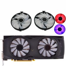 Cooler Fans Cooling with Lights for XFX RX580 RX570 RX470 RX480 4G 8G