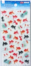 DAISO Goldfish Sticker Sheet Made in Japan