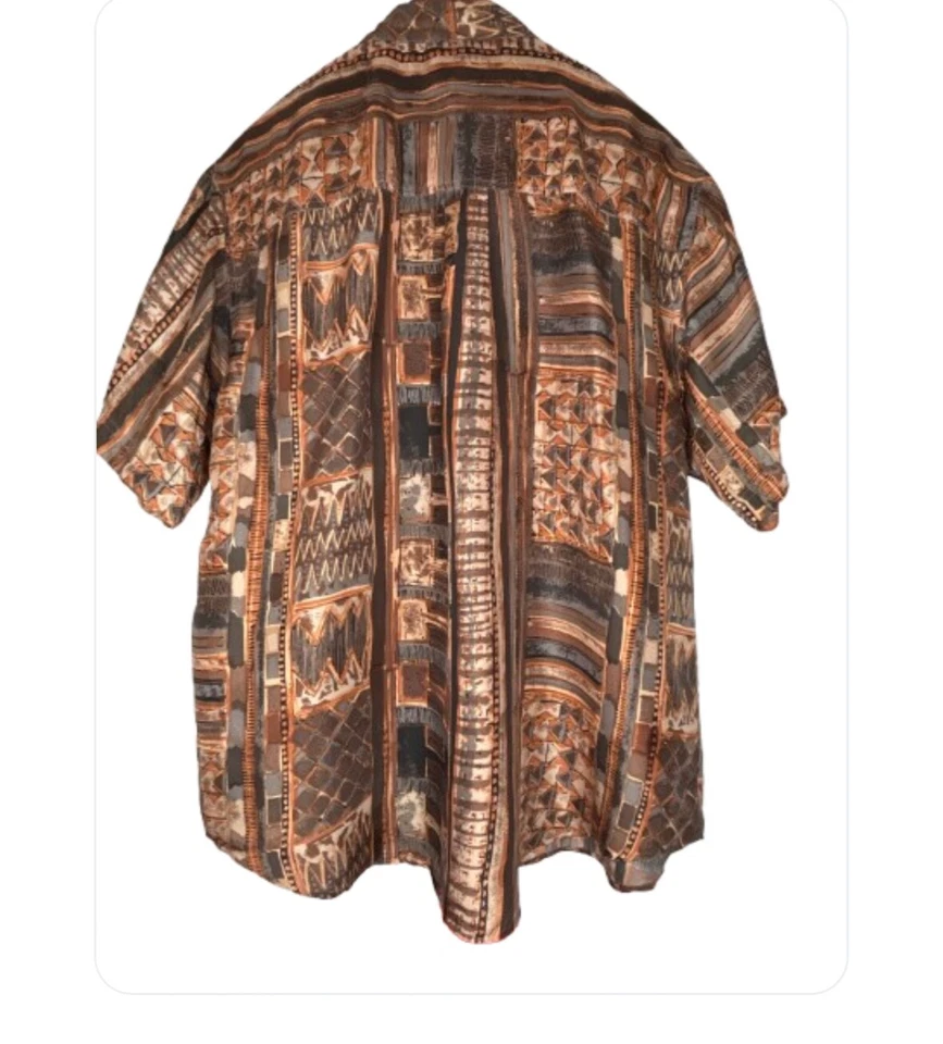 Montage Pour Homme 100%  Silk Button up pocket Shirt Men's XL - Image 2 of 3