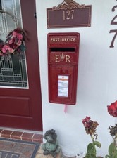 Post Box Sign Post Box personalised Cast Iron Royal Mail Post Office.4 x 7.5inch