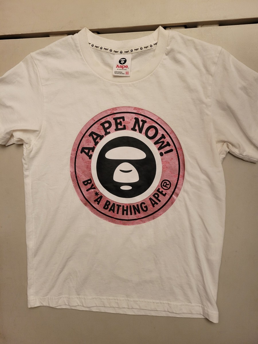 トップス A BATHING APE ladies xs t-shirt Aape Bathing Ape Bape Tee Shirt Womens Ladies XS Extra Small