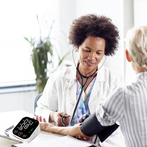 Upper Arm Blood Pressure Monitors USB Rechargeable BP Cuff with Voice Broadcast - Picture 10 of 12
