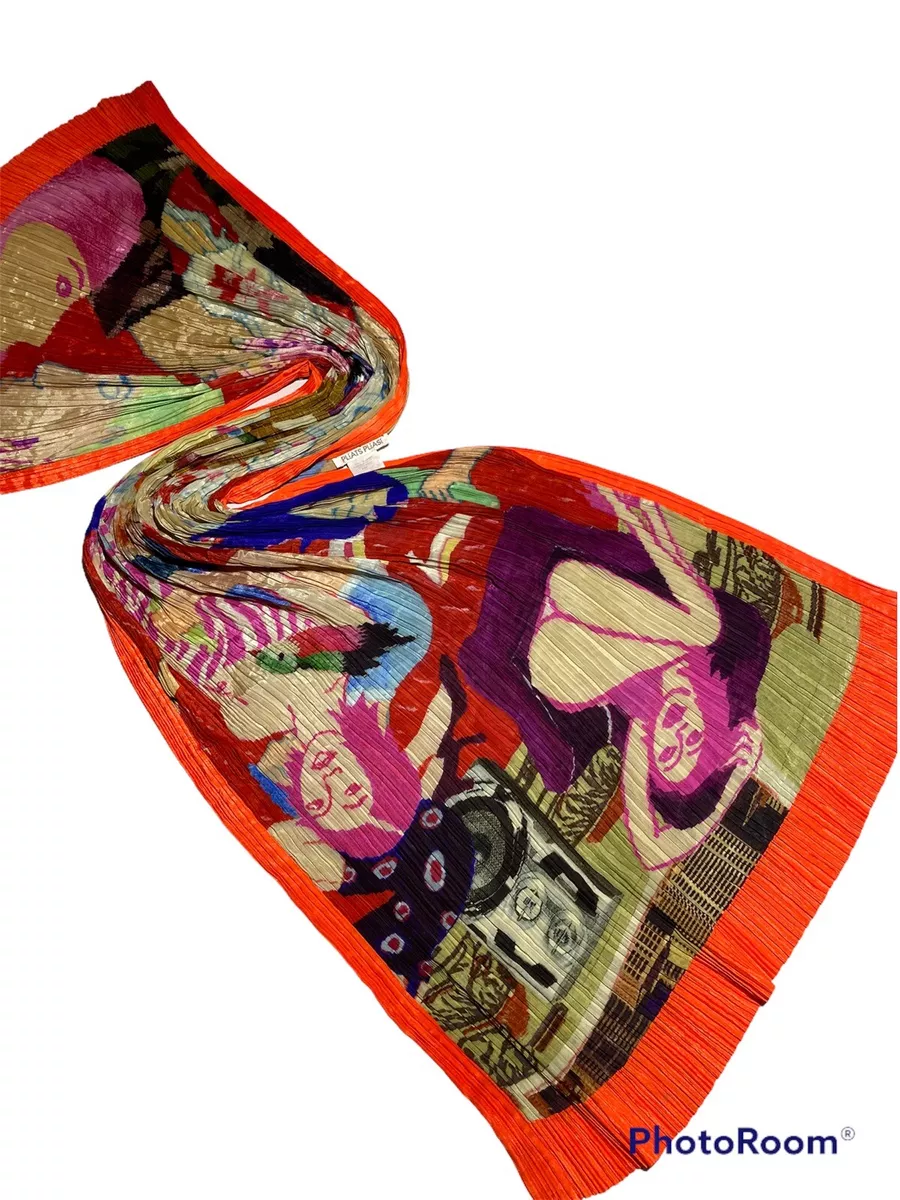 Pleats Please Issey Miyake scarf Rare Vintage Japan | eBay