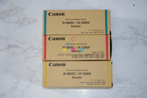 OEM Canon IRC5058,C5068,C5800 Developer CMY Starters 8653A001, 54A001, 55A001 - Picture 1 of 5