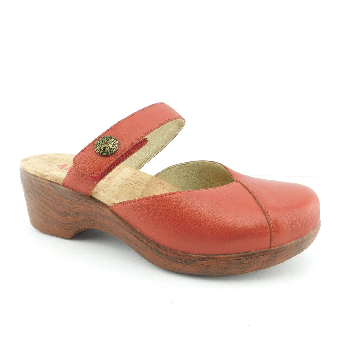 Clog Sandals Red Mary Jane Clogs Sanita Girls Size 32-33 US) Red