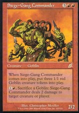 Siege-Gang Commander -Foil Medium Play MTG Scourge