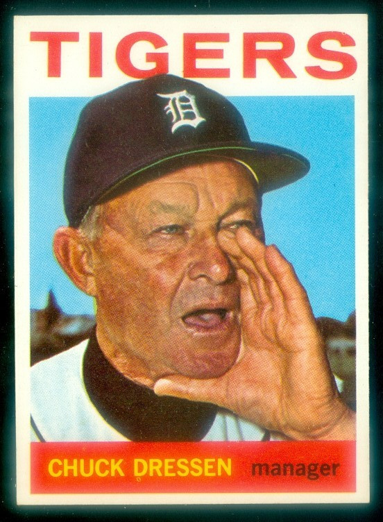 1964 TOPPS #443 CHUCK DRESSEN EXMT