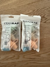 KiddiKap- No Spill Silicone Bottle Top Spout 3 Pack Bundle Green, Sand Peach