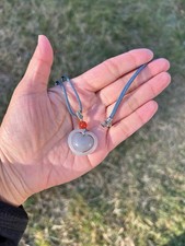 Beautiful Genuine Nephrite Jade Pendant Necklace B609 c2