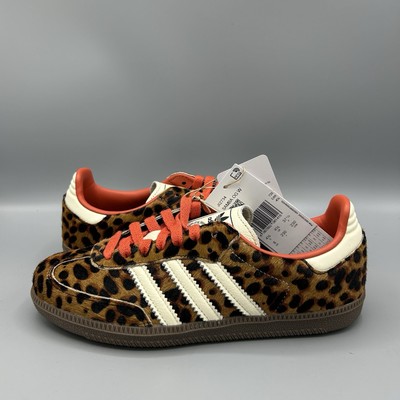 Adidas Samba OG Sneaker Leopard Print Lifestyle Freizeitschuhe UK 4,5 EU 37 NEU