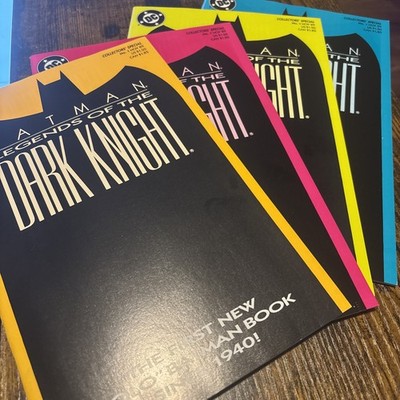 Batman:Legends of the Dark Knight #1: Set of 4 Color Variants DC Comics 1989 VF