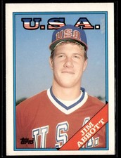 1988 Topps Traded #1T Jim Abbott Rookie Card RC. rookie card picture