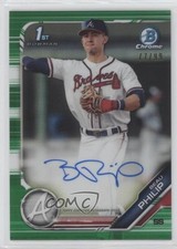 2019 Bowman Draft Chrome Pick Green Refractor 77/99 Beau Philip #CDA-BP Auto no9