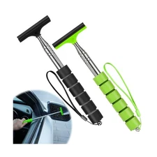 Side Mirror Squeegee, 2 PCS Car Mirror Squeegee, Retractable Car Rearview Mir...