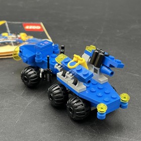 VINTAGE LEGO SPACE 1558 MOBILE COMMAND TRAILER PARTS COMPLETE w MANUAL